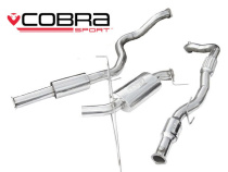 Opel Corsa D VXR 10-14 Turboback-sportavgassystem (Med Sportkatalysator & Ljuddämpare) Cobra Sport